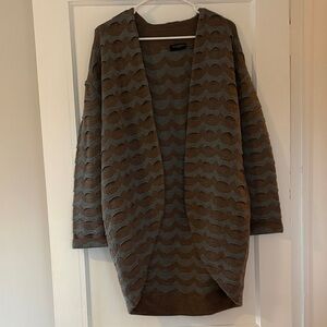 Piazza Sempione Brown and Gray Cardigan
